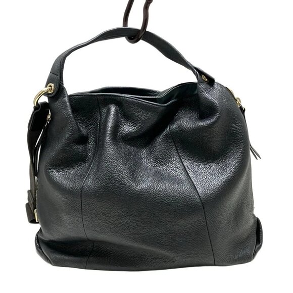 Auth FURLA - Dark Navy Leather Tote Bag - Picture 3 of 11